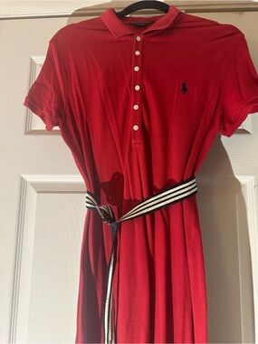 Ralph Lauren Red Polo Shirt Dress